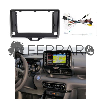Kit Montaggio Autoradio 10.1"Pollici Toyota Yaris, Cross (2020-2025) Mascherina, Cablaggio Autoradio Android