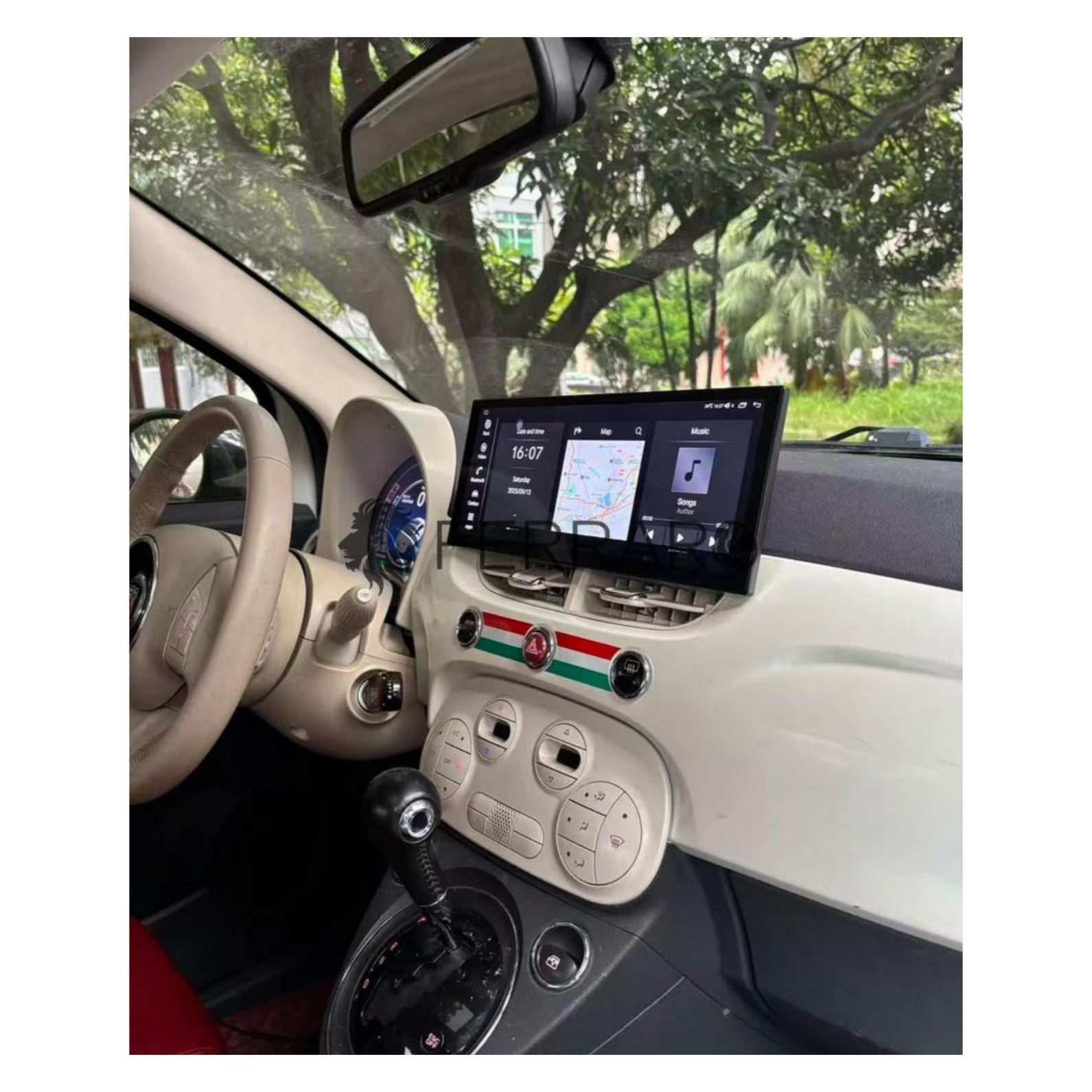Autoradio per Fiat 500s 12.3" | 2007-2015 | Android | Bluetooth | CarPlay | Android Auto | 4/64GB Ram