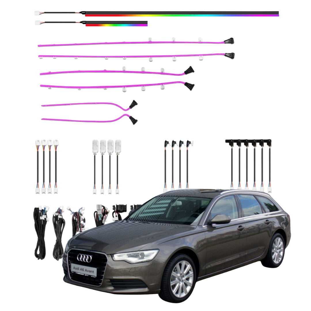 Ambient Light per Audi A6 C7, 256 Colori RGB