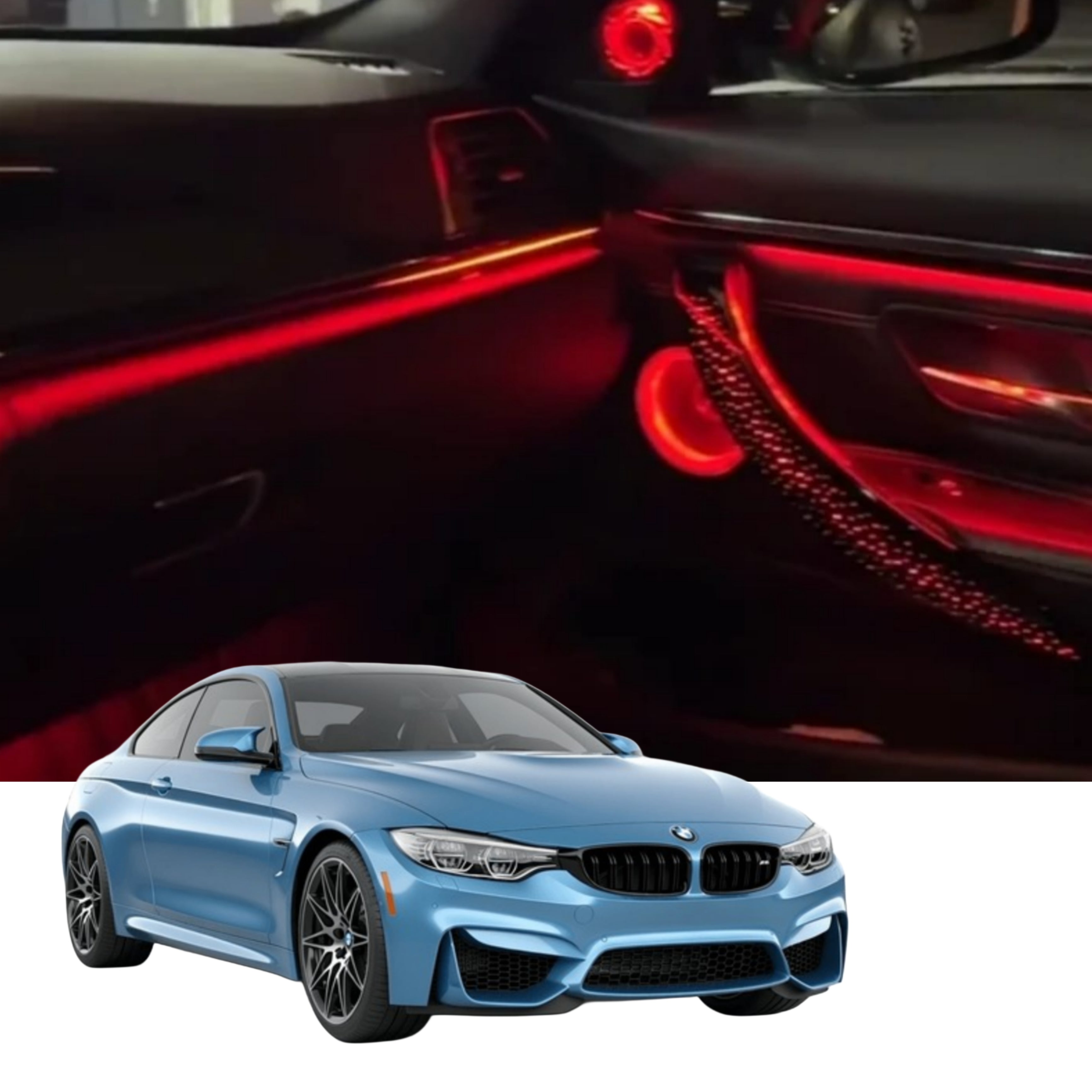 Ambient Light per BMW Serie 4 M4 F82/F83/F32/F33, 256 Colori RGB