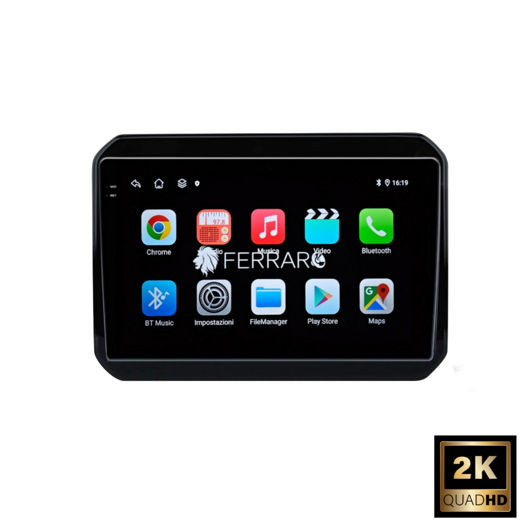 Autoradio per Suzuki Ignis 9" 2K (Dal 2016>) | Android | Bluetooth | CarPlay | Android Auto | 12/256GB Ram