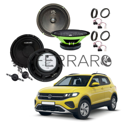 FerraroStore Kit 6 Altoparlanti | PV165.3 | ASK-165.2 | Ant/Post | VW T-Cross (Dal 2018>)