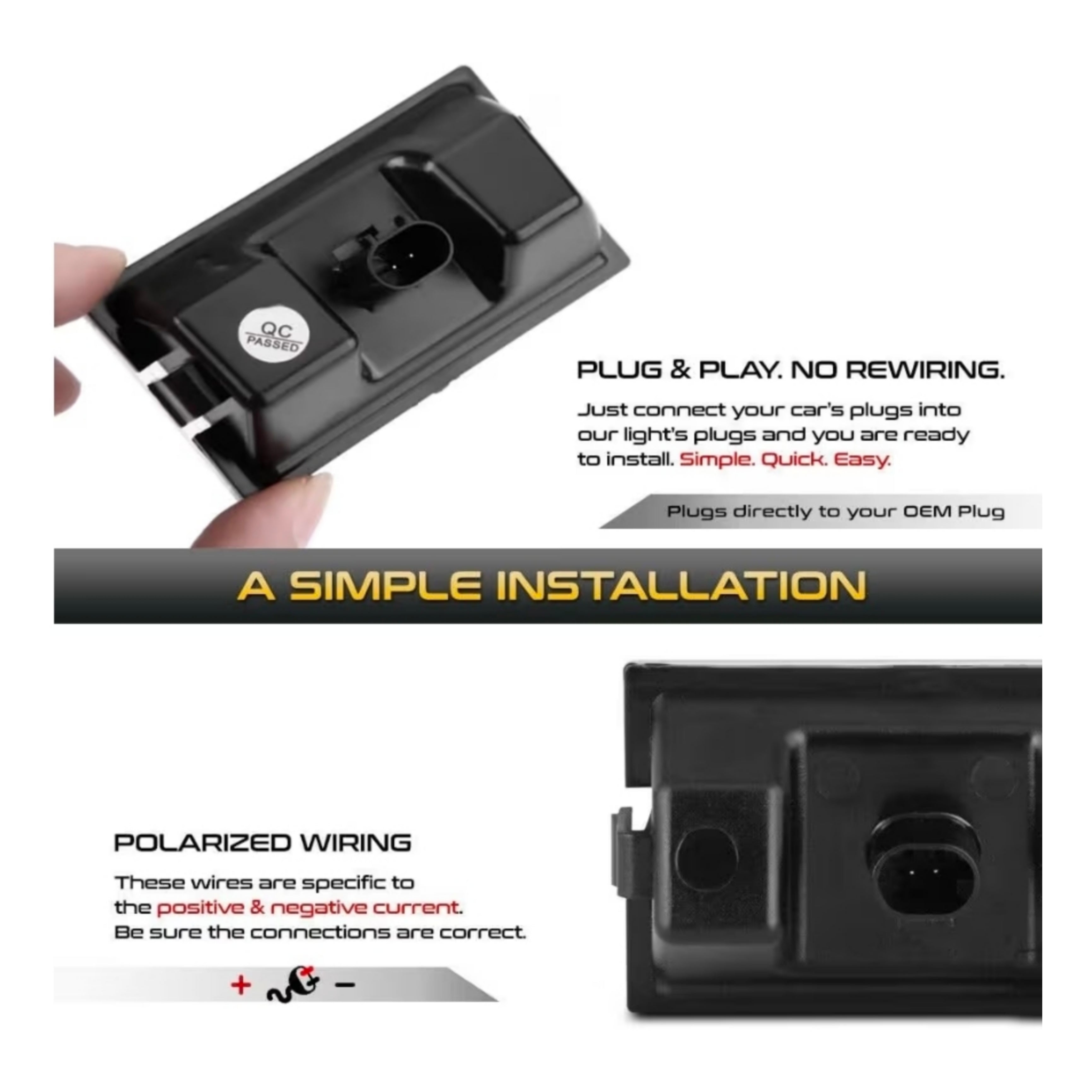 Set Luci Targa a Led per Land Rover Discovery, Range Rover (2005-2013), Plug and Play