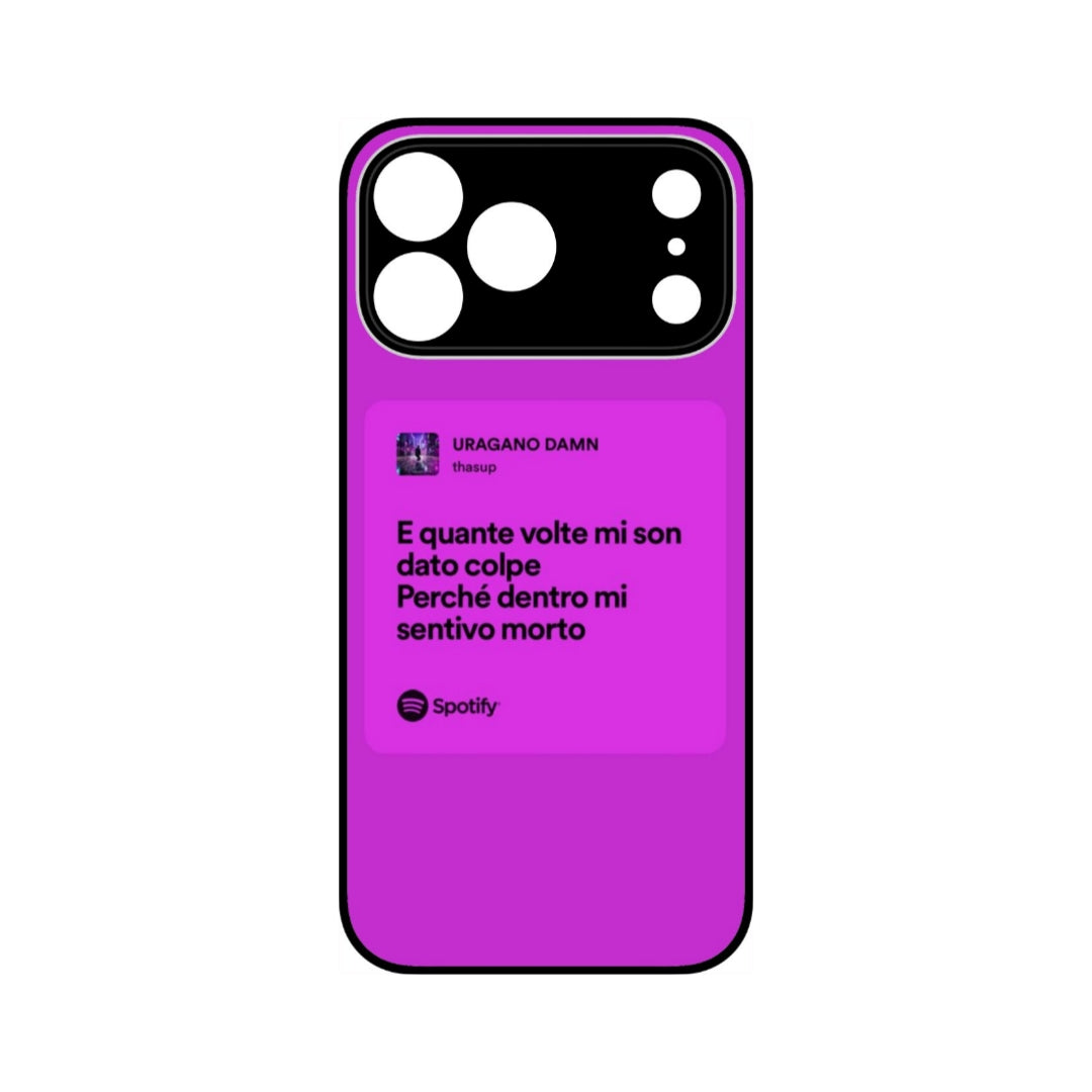 Cover Iphone, Frase URAGANO DAMN