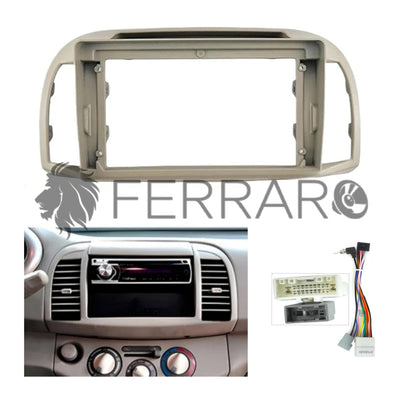 Kit Montaggio Autoradio 9"Pollici Nissan Micra (2002-2010) Mascherina, Cablaggio Autoradio Android