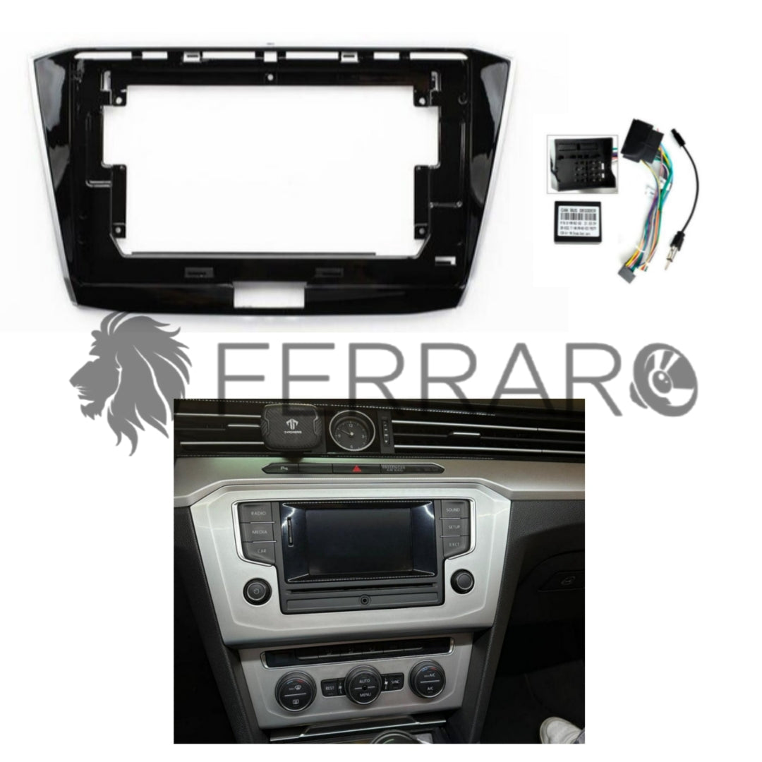 Kit Montaggio Autoradio 10.1"Pollici Volkswagen Passat B8 (2014-2023) Mascherina, Cablaggio Autoradio Android
