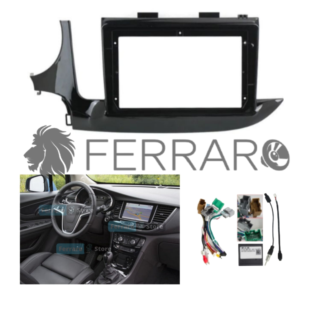 Kit Montaggio Autoradio 9"Pollici per Opel Mokka (2016-2019), Mascherina, Cablaggio Autoradio Android