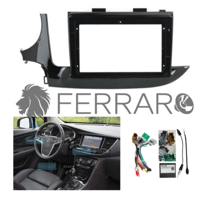 Kit Montaggio Autoradio 9"Pollici per Opel Mokka (2016-2019), Mascherina, Cablaggio Autoradio Android