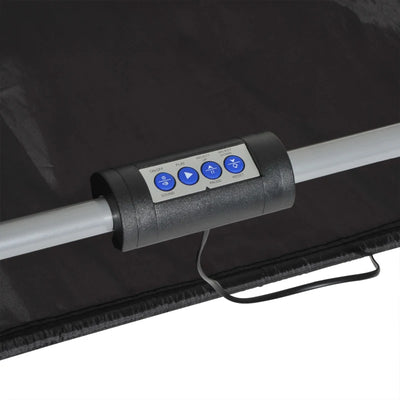 HOMCOM Canestri Basket con Tabellone LED, 4 Palloni e 8 Modalità di Gioco, 205x110x205 cm, Bianco e Nero