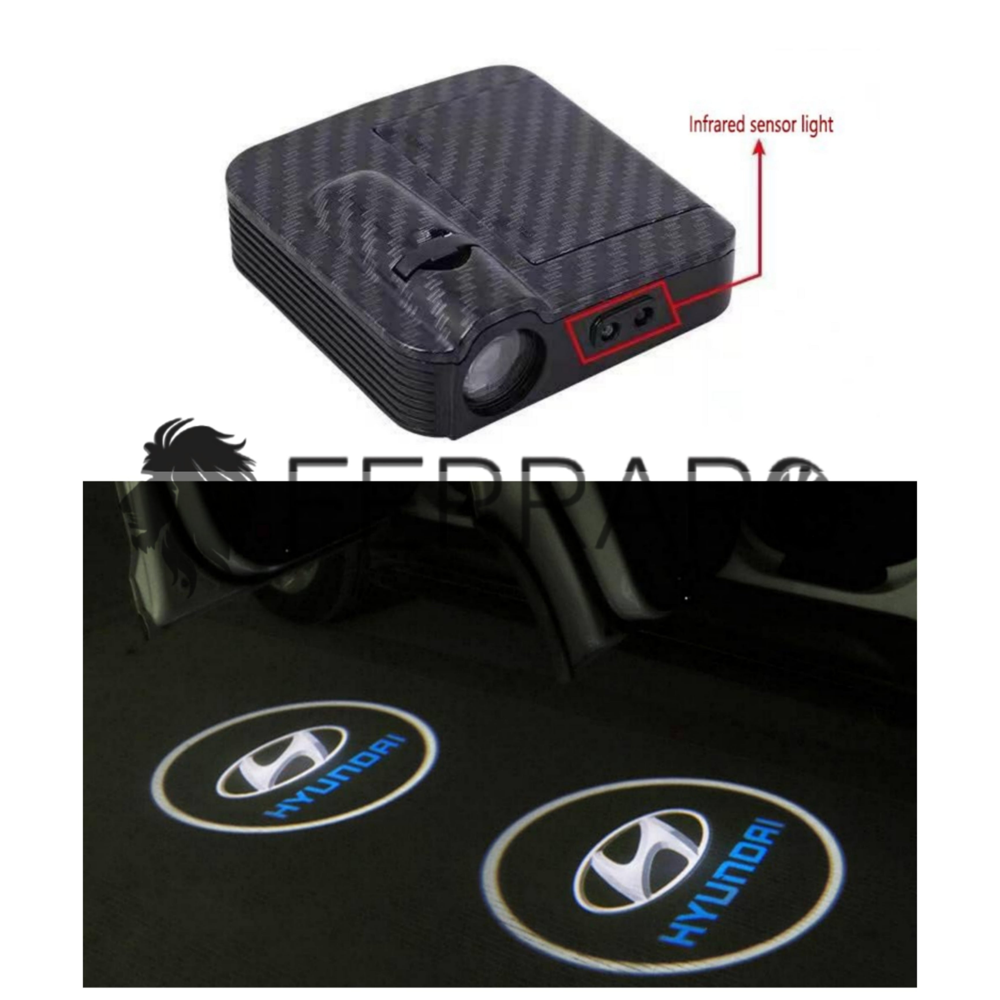 Luce Cortesia Hyundai | Universale | Adesivo | Batteria (NO INCL.)