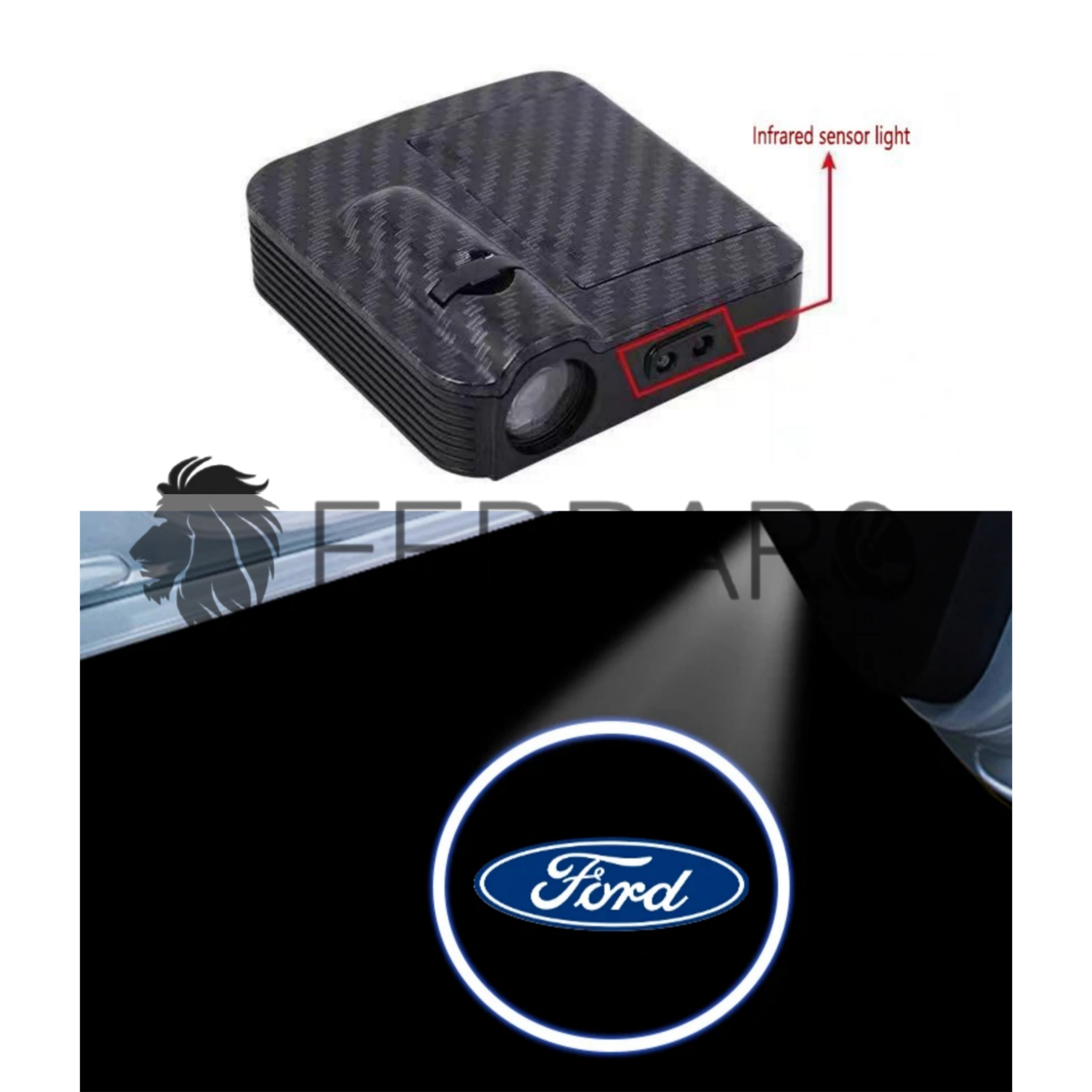 Luce Cortesia Ford | Universale | Adesivo | Batteria (NO INCL.)