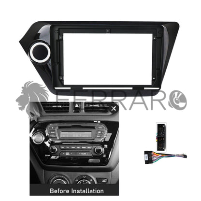 Kit Montaggio Autoradio 9"Pollici Kia Rio (2011-2016) Mascherina, Cablaggio per Autoradio Android