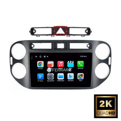 Autoradio per Volkswagen Tiguan 9" 2K | 2006-2016 | Android | Bluetooth | CarPlay | Android Auto | 12/256GB Ram