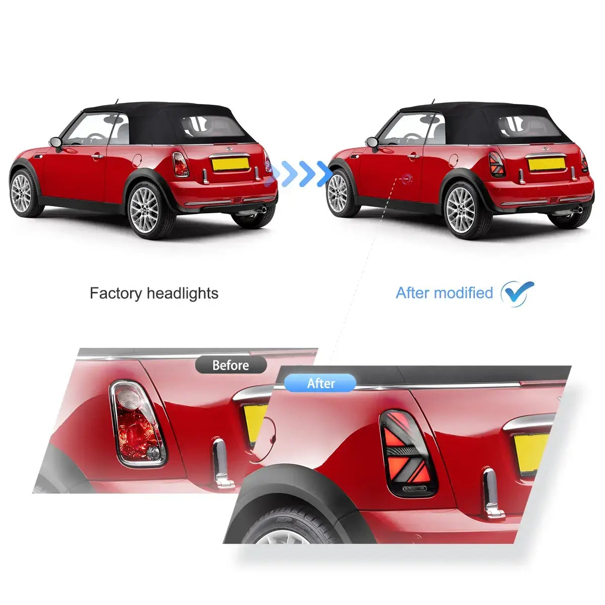 Fanali Posteriore Completo per BMW Mini Cooper R50, R52, R53 (2001-2006) a LED