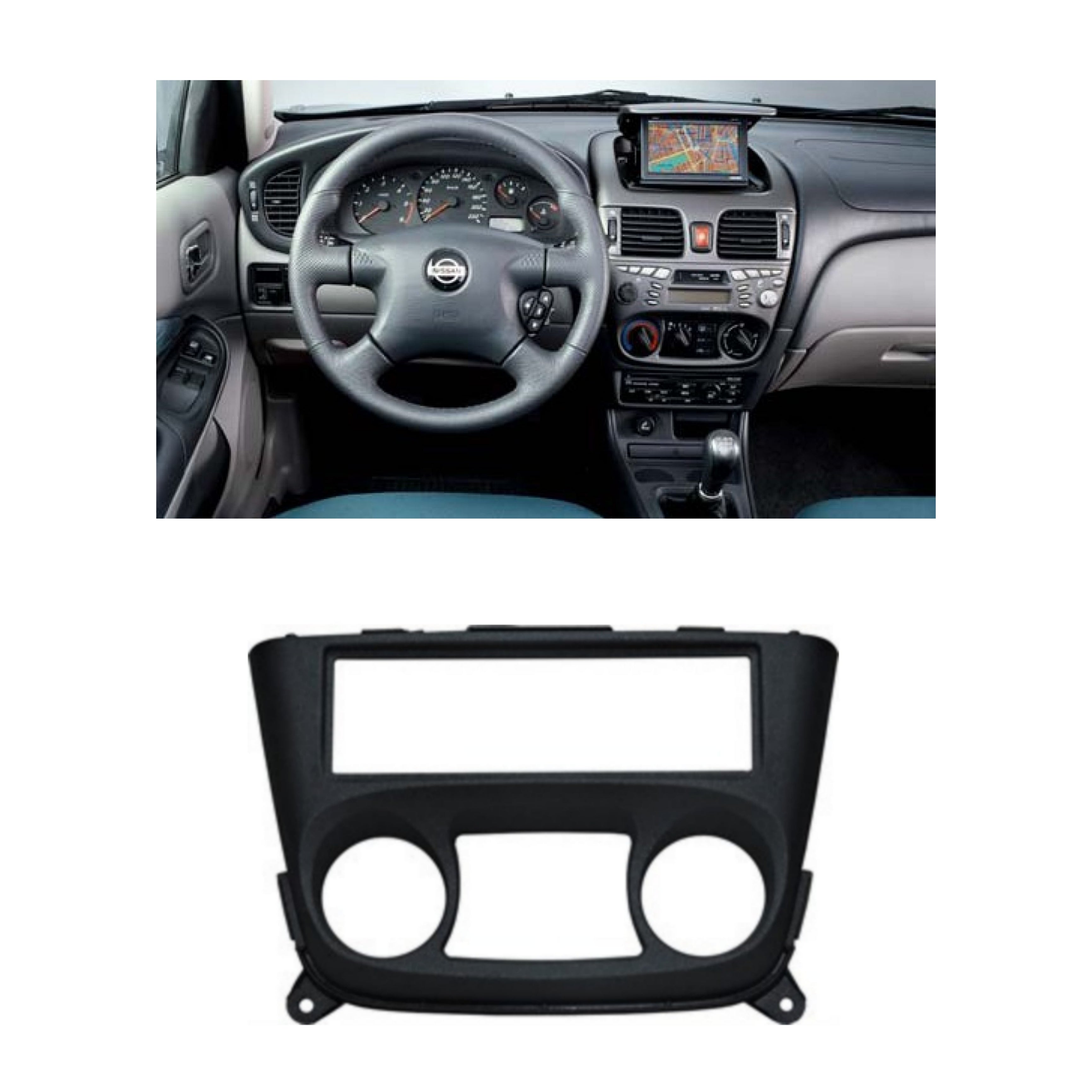 Mascherina Autoradio, 1DIN, Nissan Almera, 2000 - 2006