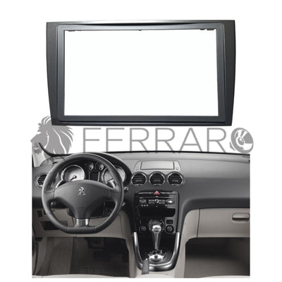 Car Radio Panel, 2DIN, Peugeot 308 from 2007