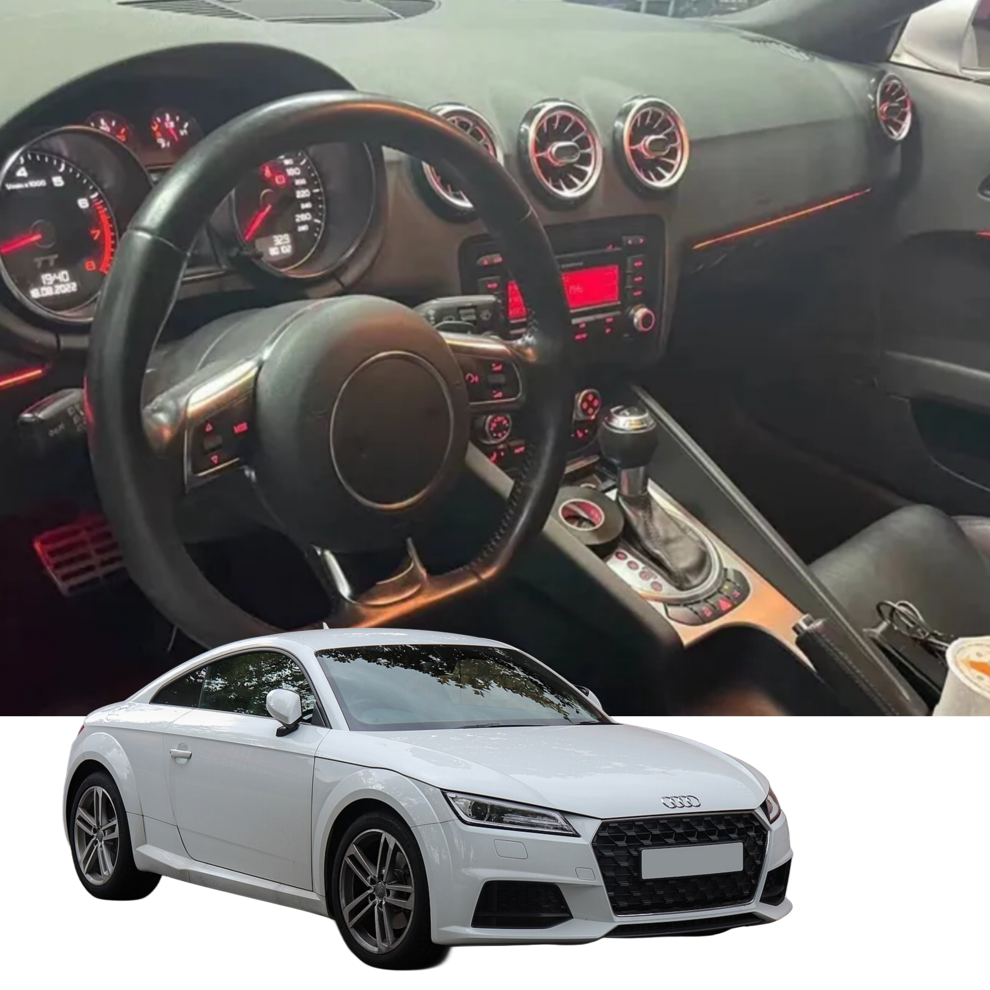 Ambient Light per Audi TT (2000-2024), 64 Colori RGB
