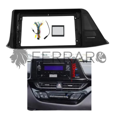 Kit Montaggio Autoradio 9"Pollici Toyota C-HR (2016-2023), Mascherina, Cablaggio per Autoradio Android
