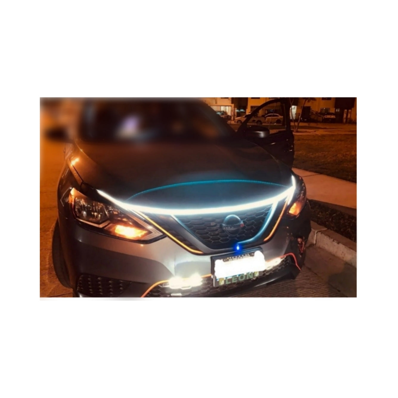 Luci Cofano Led Auto, Striscia Faro, Universale, Atmosfera Automatiche, 12v