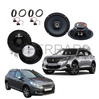 FerraroStore Kit 4 Casse | X 165 | ASC-652PC | Ant/Post | Peugeot 2008 1ª/2ª dal 2013>