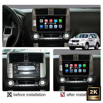 Autoradio per Toyota Prado 9" 2K | 2009-2013 | Android | Bluetooth | CarPlay | Android Auto | 12/256GB Ram