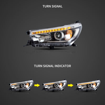 Fanali Anteriore Completo per Toyota Hilux SR5 (2015-2020) a LED