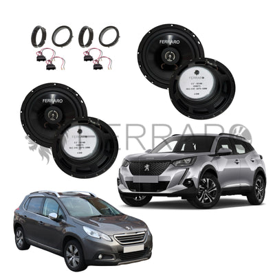 FerraroStore Kit 4 Altoparlanti | ASC-652PC | Ant/Post | Peugeot 2008 1ª/2ª dal 2013>