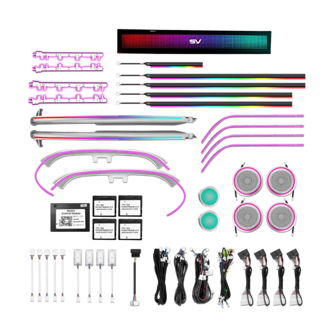 Ambient Light per Land Rover Discovery Sport (2020-2025), 64 Colori RGB