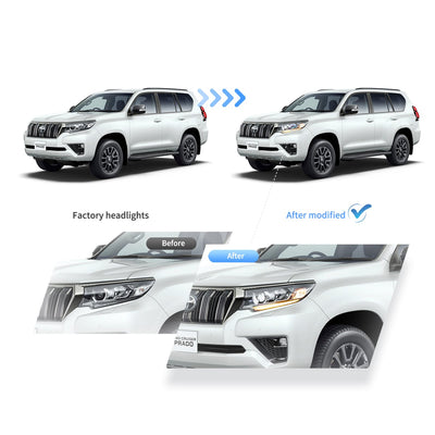 Fanali Anteriore Completo per Toyota Land Cruiser Prado (2018>) a LED