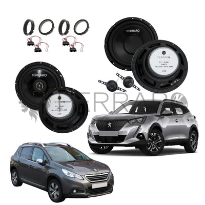 FerraroStore Kit 2 Altoparlanti | ASK-165.2 | ASC-652PC | Ant/Post | Peugeot 2008 1ª/2ª dal 2013>