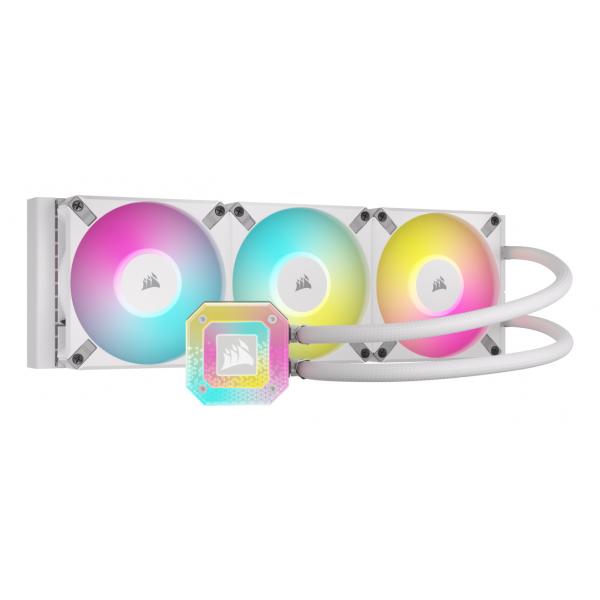 Corsair | CW-9060073-WW, Kit di raffreddamento a liquido 12 cm, Bianco