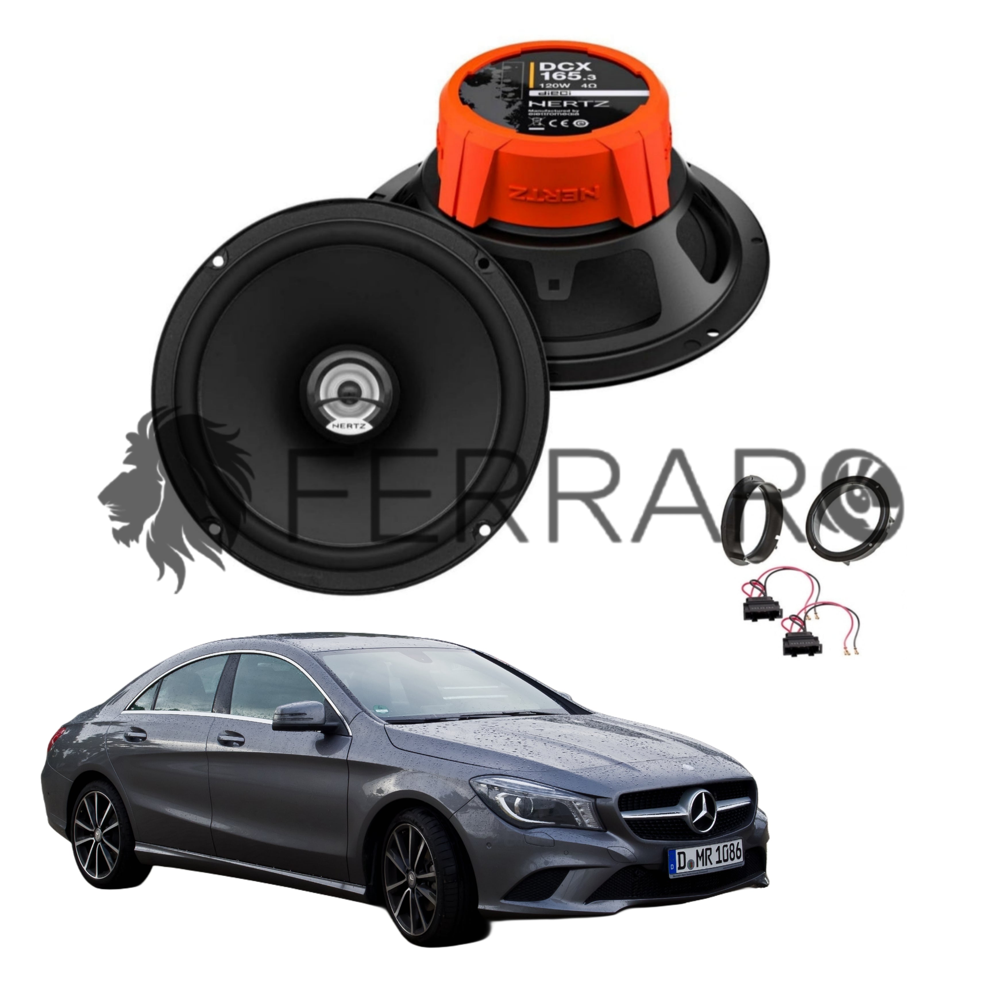 Hertz Kit 2 Casse | DCX 165.3 | Ant o Post |  Mercedes CLA, C177, X177
