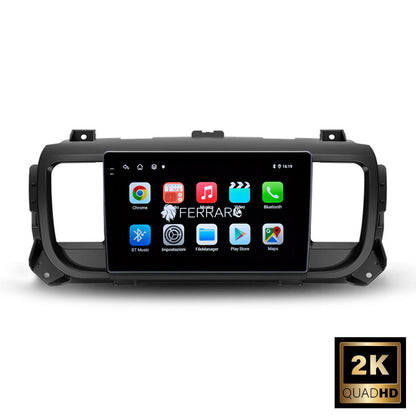 Autoradio per Peugeot Expert | Citroen Jumpy 3 | SpaceTourer | Opel Vivaro 9" 2K | 2016-2021 | Android | Bluetooth | CarPlay | Android Auto | 12/256GB Ram