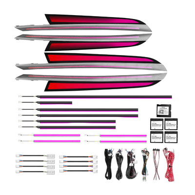 Ambient Light per BMW X5 E70 (2006-2013), 256 Colori RGB