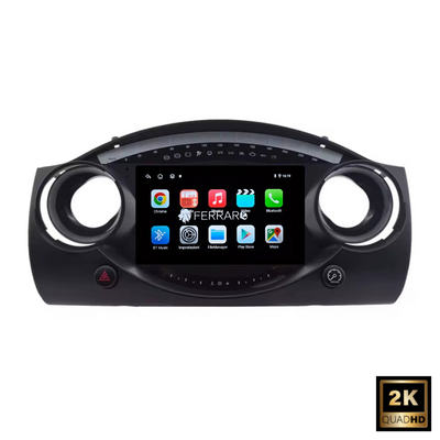 Autoradio per Mini Cooper R50 | R52 | R53 9" 2K | 2000-2006 | Android | Bluetooth | CarPlay | Android Auto | 12/256GB Ram