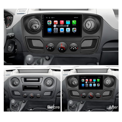 Autoradio per Renault Master | Nissan NV400 | Opel Movano 9" | 2010-2021 | Android | Bluetooth | CarPlay | Android Auto | 2GB/4GB/6GB/8GB Ram