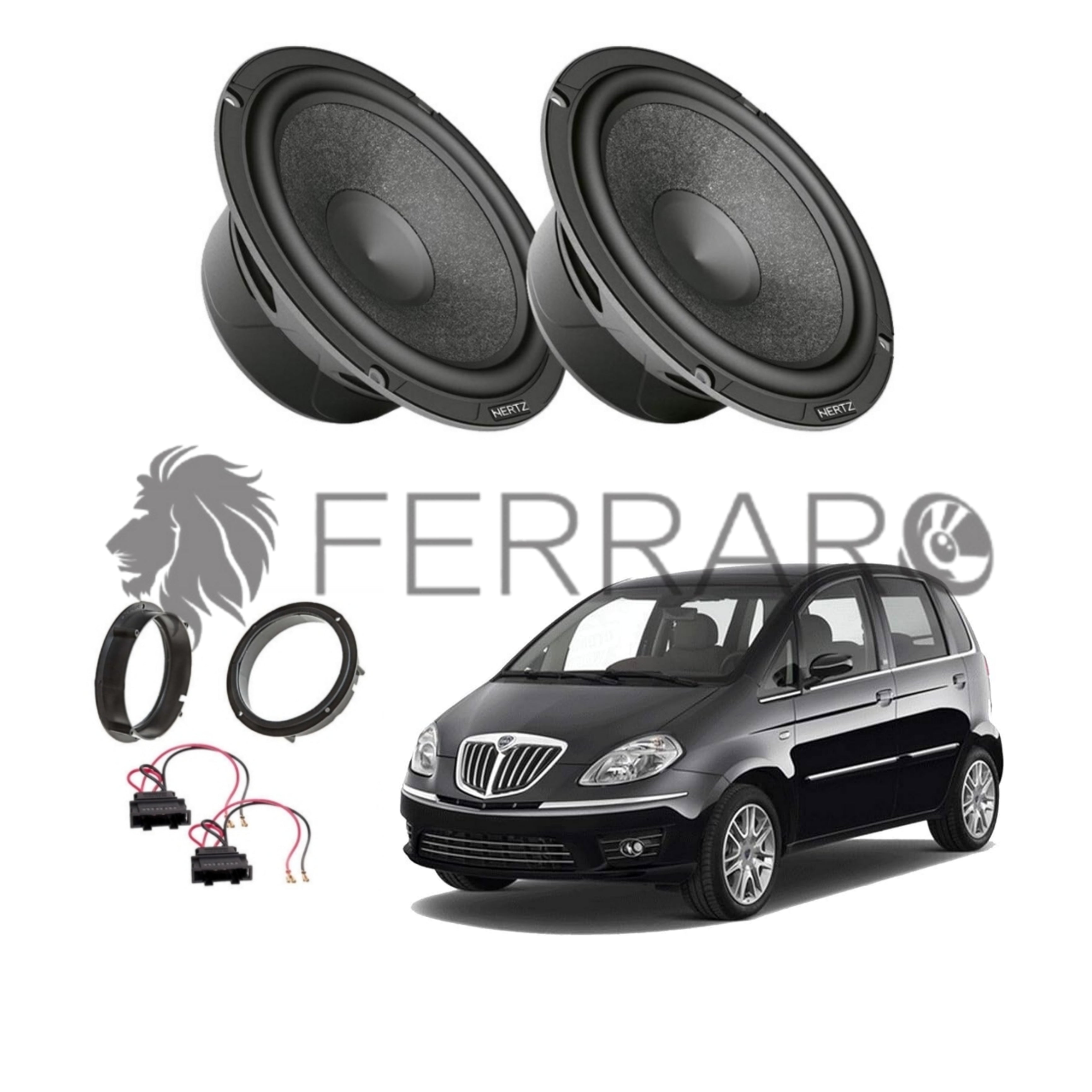 Hertz Kit 2 Casse | C 165 | Ant o Post | Lancia Musa 2004-2012