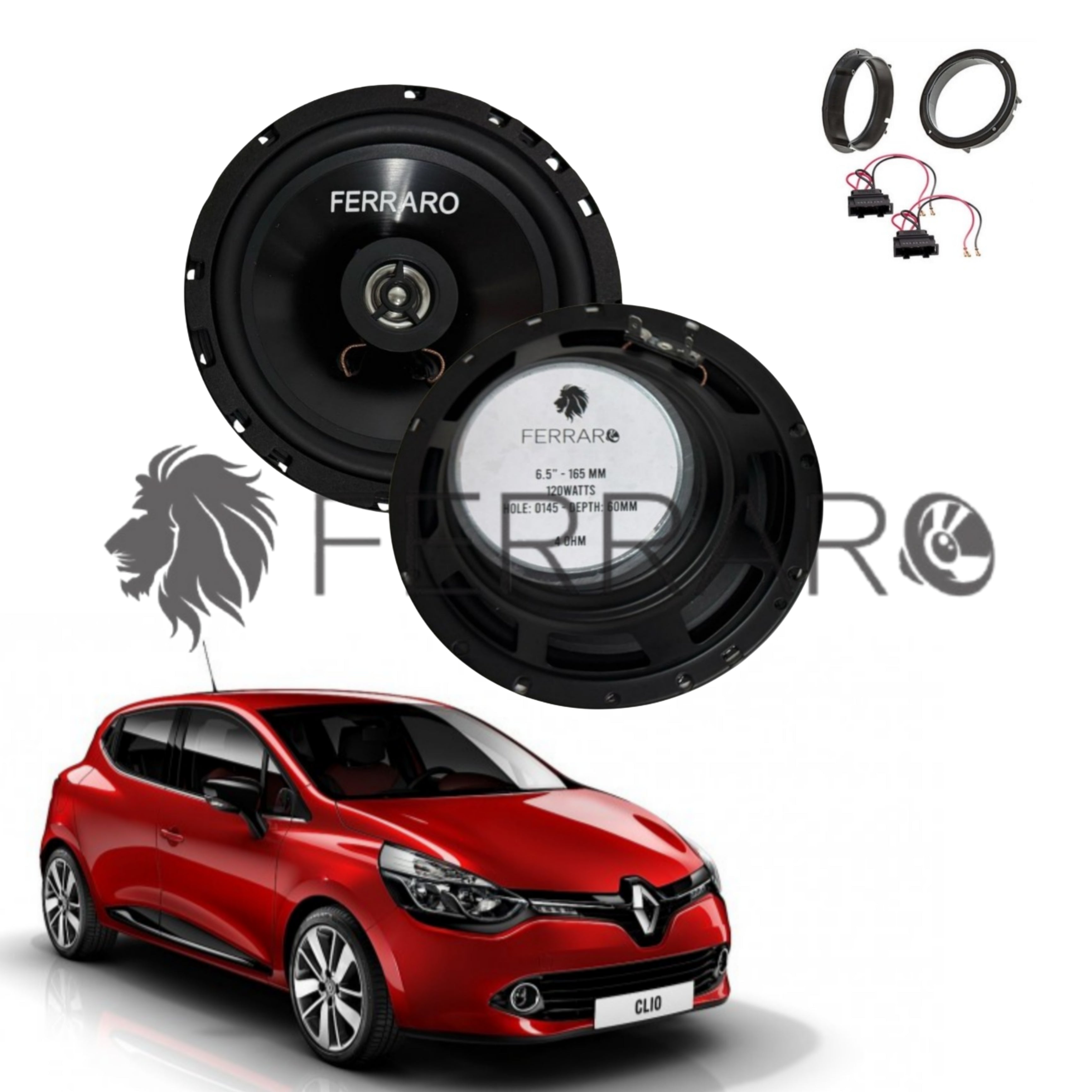 FerraroStore Kit 2 Altoparlanti | ASC-652PC | Anteriori | Renault Clio 4ª Serie dal 2012>