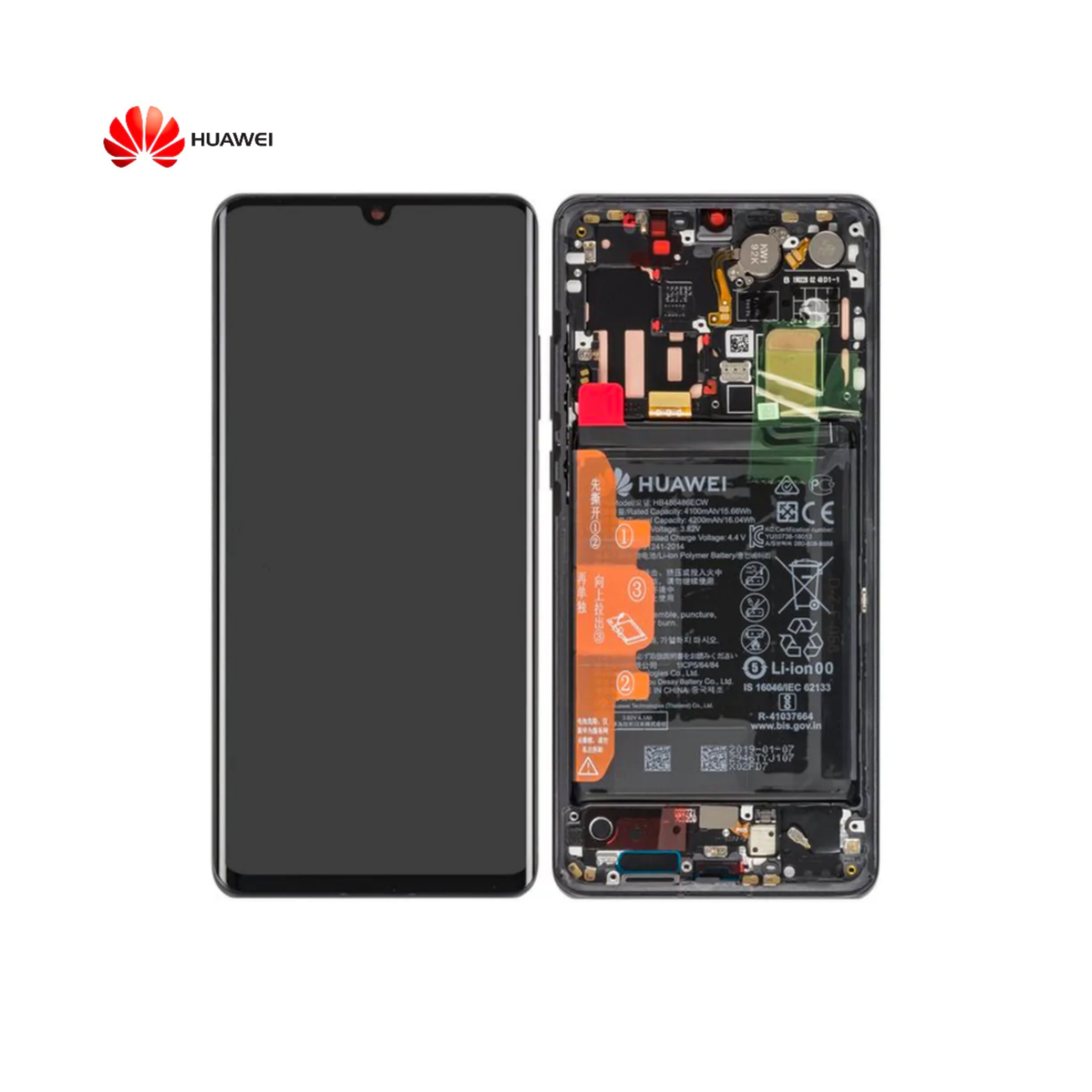 Huawei Display Originale | P30 Pro 2019, Aurora Black