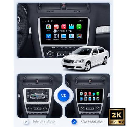 Autoradio per Skoda Octavia MK2 10.1" 2K | 2008-2013 | Android | Bluetooth | CarPlay | Android Auto | 4/64GB Ram