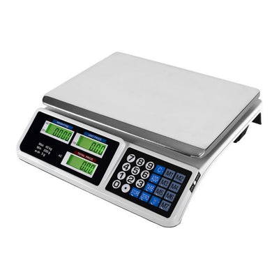 Bilancia Professionale Digitale, ACS-809, Commerciale da 40KG, Batteria Ricaricabile, Alimentatore