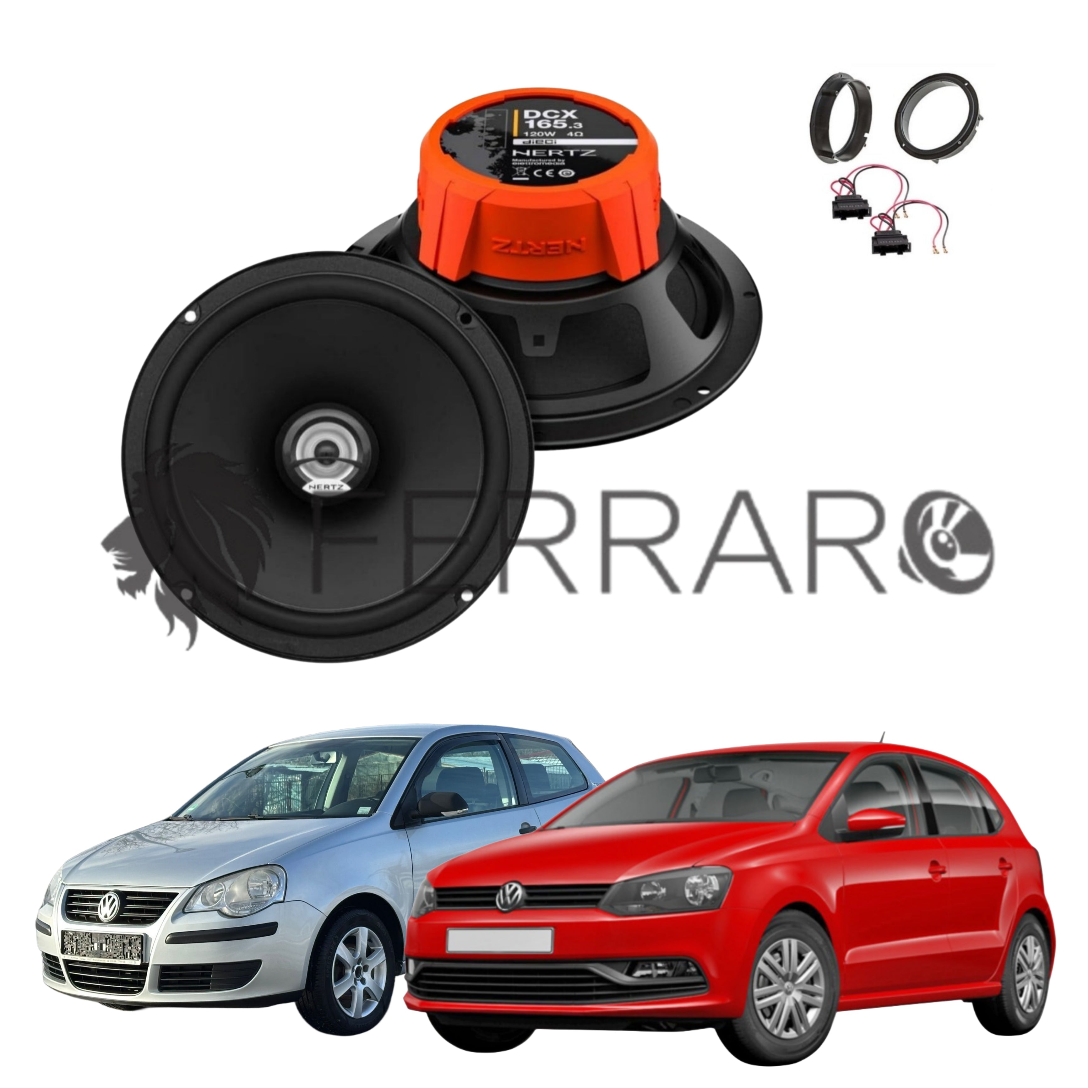 Hertz Kit 2 Casse | DCX 165.3 | Ant o Post | VW Polo 9N/6R/6C (2001-2024)