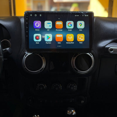 Autoradio per Jeep Wrangler 3 JK 10.1" | 2010-2018 | Android | Bluetooth | CarPlay | Android Auto | 2GB/4GB/8GB Ram