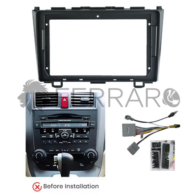 Kit Montaggio Autoradio 9"Pollici Honda CR-V (2006-2012) Mascherina, Cablaggio Autoradio Android