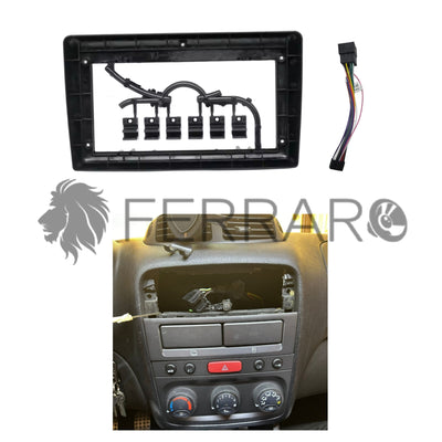 Kit Montaggio Autoradio 9"Pollici per Alfaromeo 147, Mascherina, Cablaggio Autoradio Android
