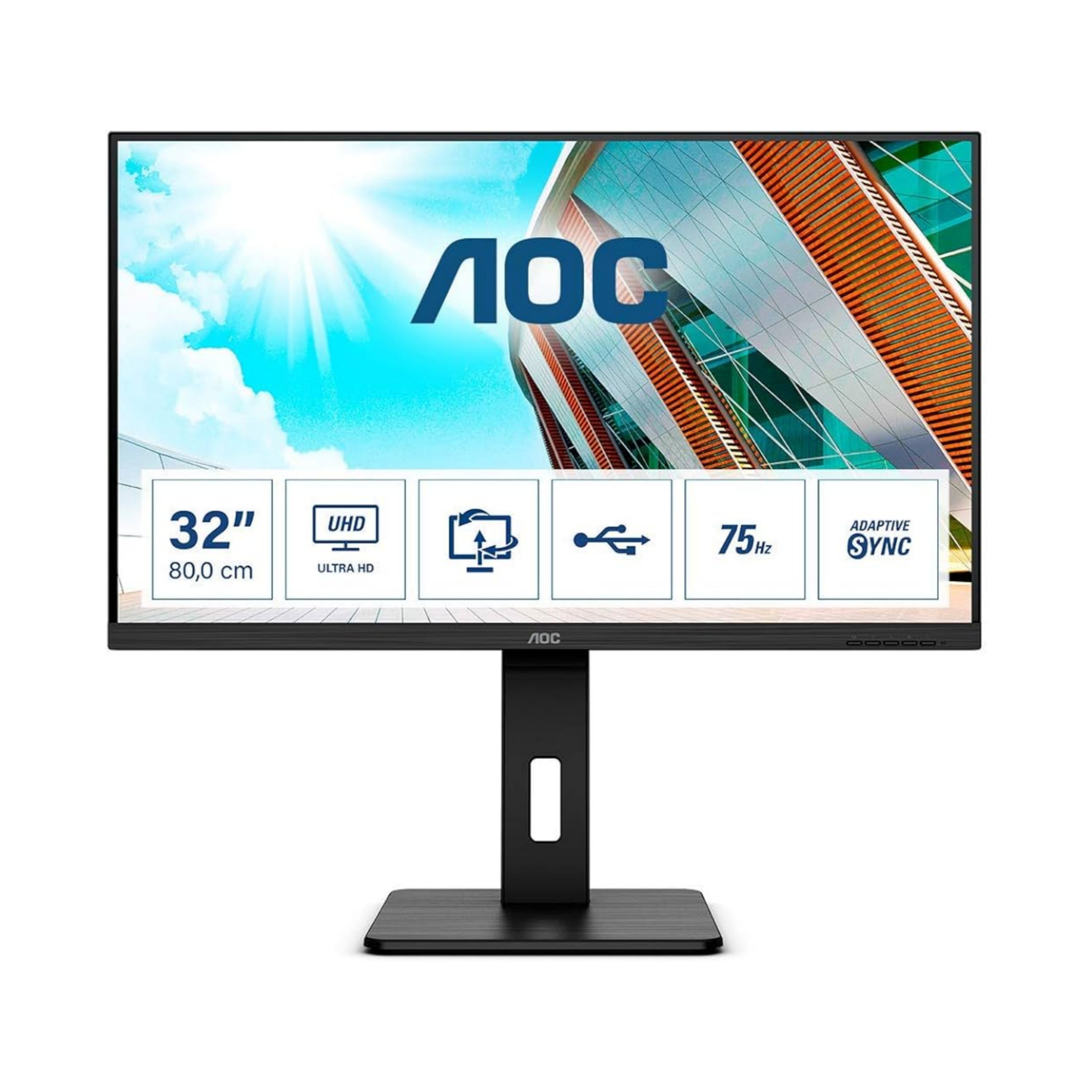 AOC Monitor Ufficio 31.5" | U32P2 | Pro-Line, VA, UHD