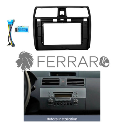 Kit Montaggio Autoradio 10.1"Pollici Suzuki Swift (2004-2010) Mascherina, Cablaggio Autoradio Android