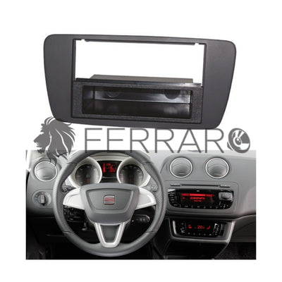 Car Radio Panel, 1DIN, Seat Ibiza, 2008 - 2012