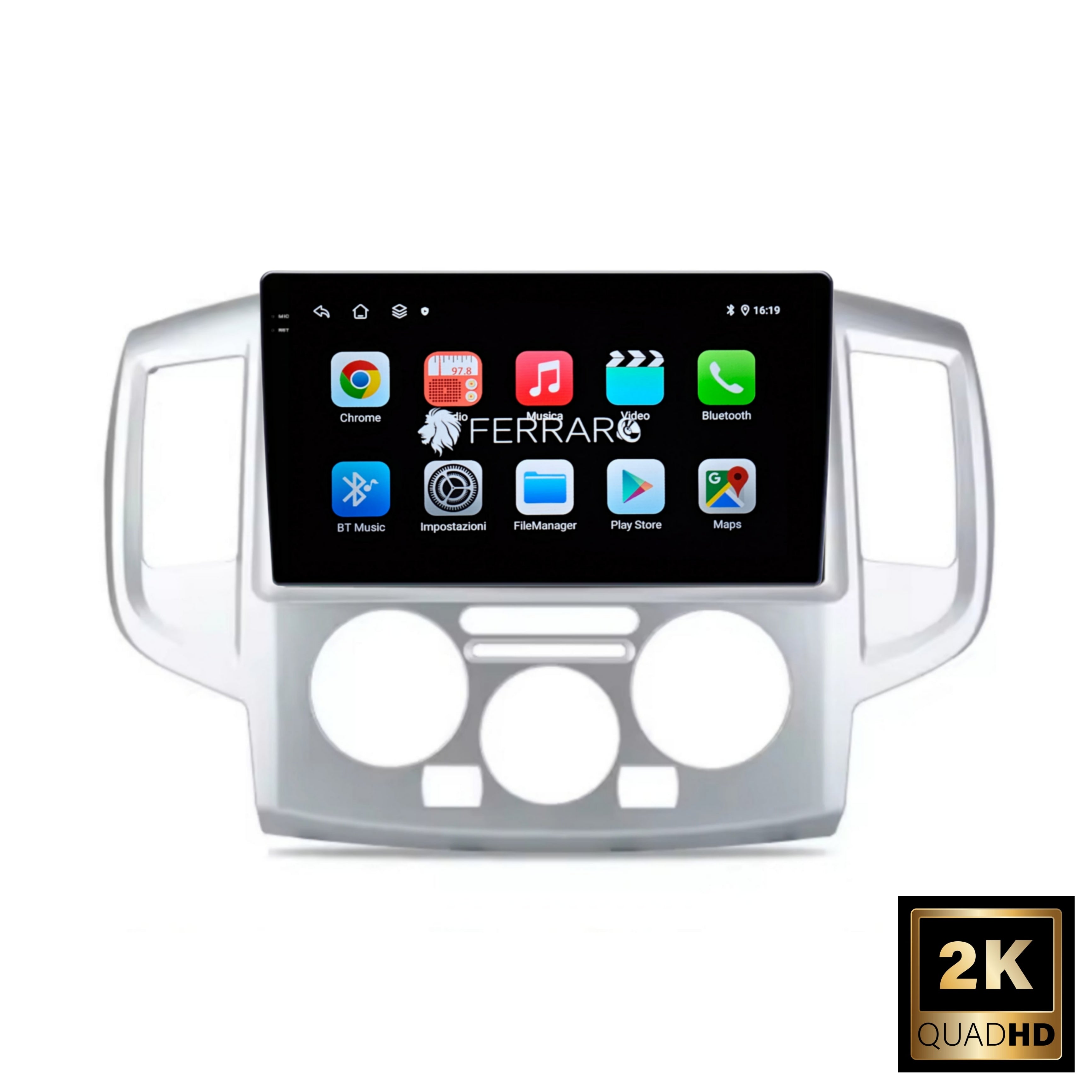 Autoradio per Nissan Evalia L200 | NV200 9" 2K | 2009-2016 | Android | Bluetooth | CarPlay | Android Auto | 12/256GB Ram