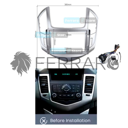 Kit Montaggio Autoradio 9"Pollici Chrevolet Cruze (2012-2015) Mascherina, Cablaggio Autoradio Android